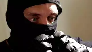 round titted blonde takes a burglars cock deep inside
