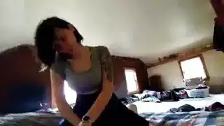 مشهد إكس إكس إكس في الساونا للفتاة الشقراء وصديقها